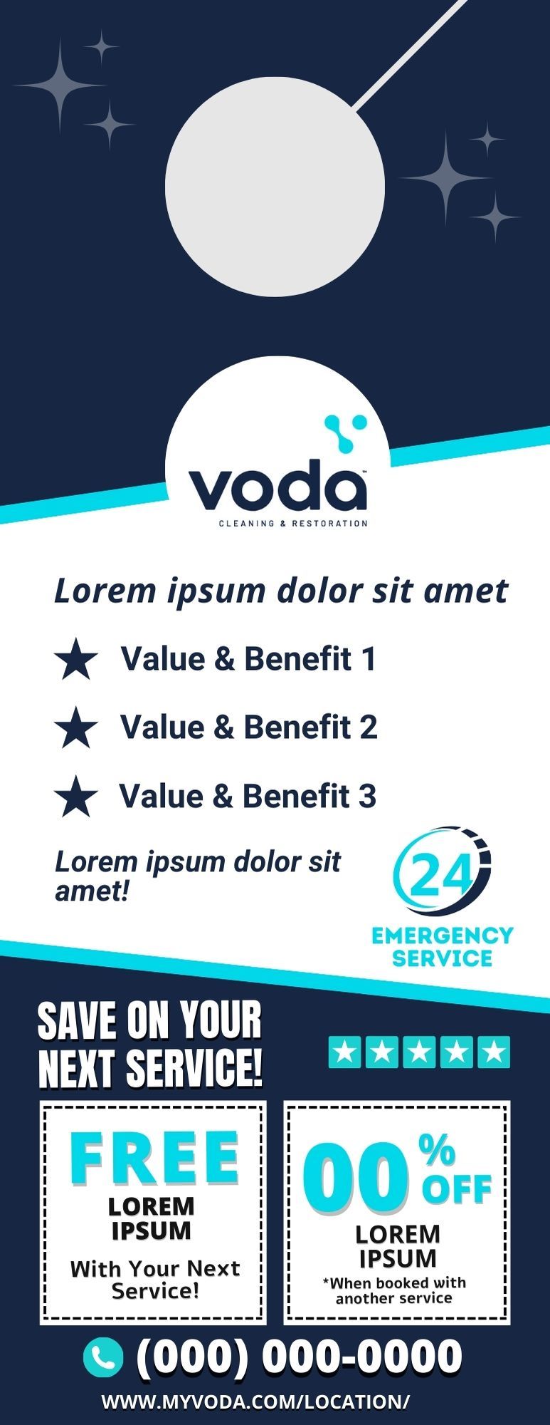 Voda Door Hanger Design